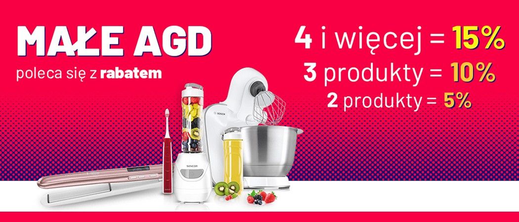 Kup wybrane sprzęty z działu małe AGD nawet do 15% taniej w promocji Neo24!