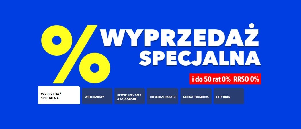Promocja WYPRZEDAŻ SPECJALNA w RTV EURO AGD - kup jeszcze taniej promocyjne AGD!