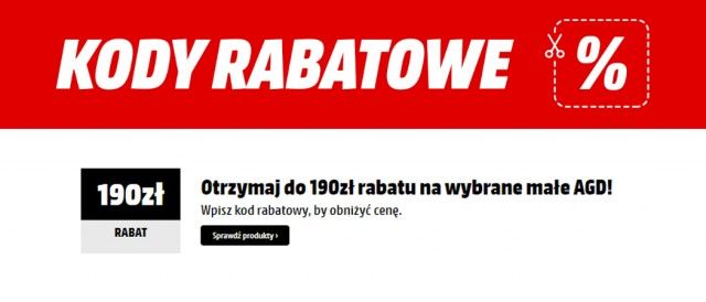 Promocja na małe AGD w Media Markt
