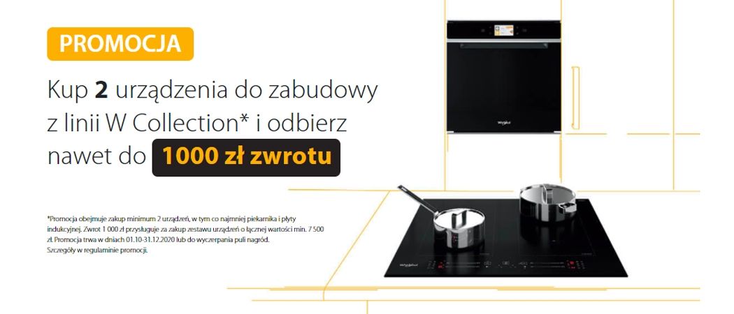 Promocja WHIRLPOOL - kup min. 2 AGD marki WHIRLPOOL i odbierz nawet do 1000 zł zwrotu!