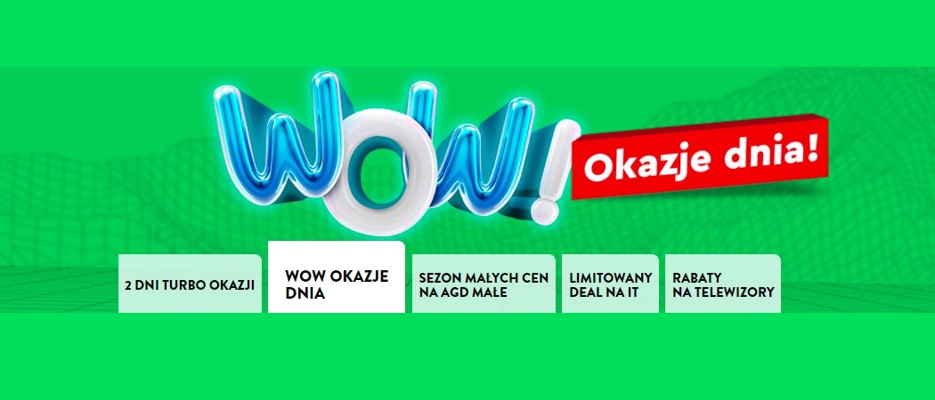 Promocja WOW OKAZJE DNIA! w Ole Ole - kup jeszcze taniej promocyjne AGD!