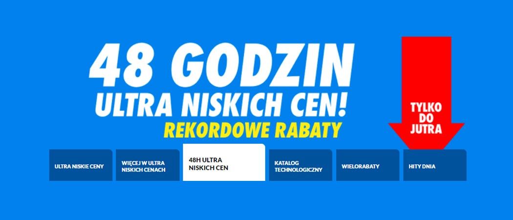 Promocja 48H NISKICH CEN w RTV EURO AGD - kup jeszcze taniej promocyjne AGD!