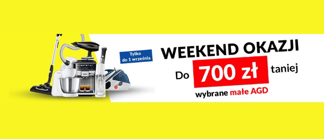 Kup wybrany sprzęt małego AGD i zyskaj nawet do 700 zł rabatu w promocji RTV EURO AGD!