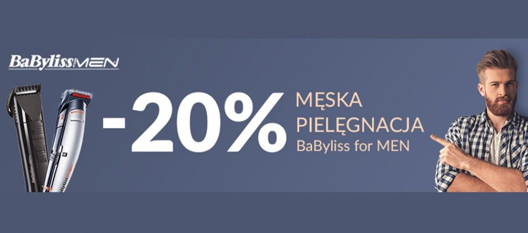20% rabatu na sprzęty BaByliss for Men w sklepach RTV EURO AGD!