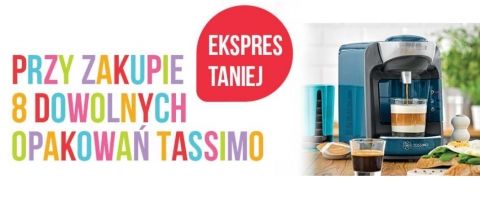 Promocja na ekspresy do kawy Tassimo