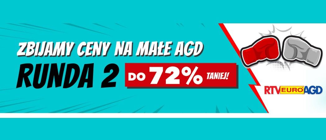 Rabaty na drobne AGD - zniżka do 72% w RTV EURO AGD!