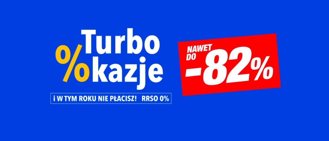Promocja TURBO OKAZJE w RTV EURO AGD - kup promocyjne AGD nawet do 82% taniej!