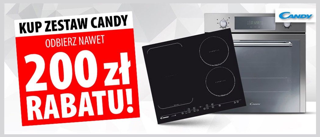 Promocja CANDY w Media Expert - kup zestaw AGD CANDY z rabatem do 200 zł!