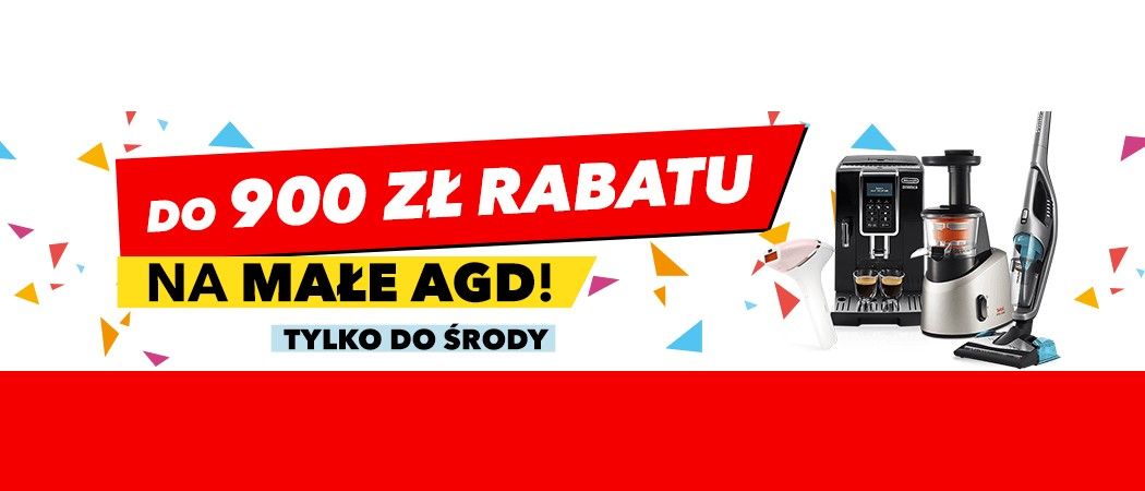 Promocja w sklepach RTV EURO AGD - kup małe AGD i odbierz do 900 zł rabatu!