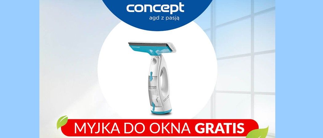 Promocja w Media Expert - kup wybrany produkt AGD marki CONCEPT i odbierz myjkę do okien gratis!
