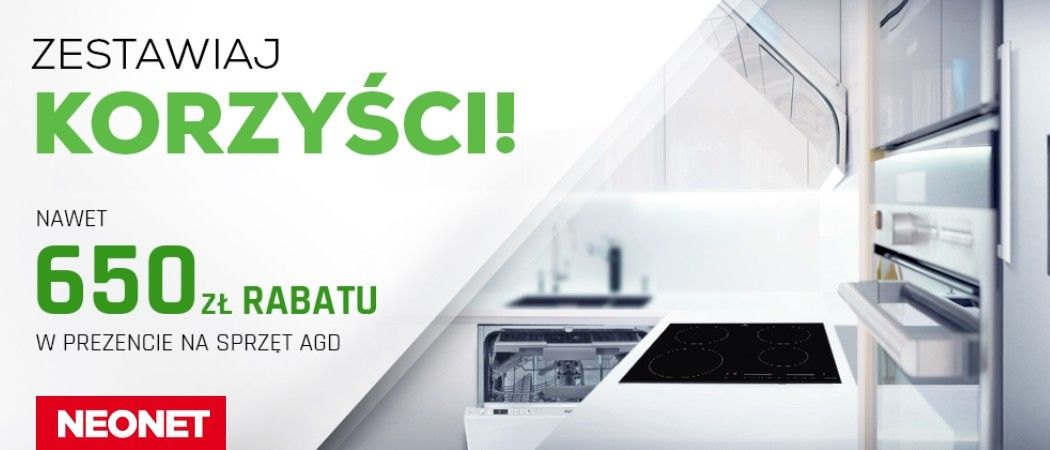Promocja na zestawy sprzętu AGD w NEONET - nawet 650 zł rabatu!