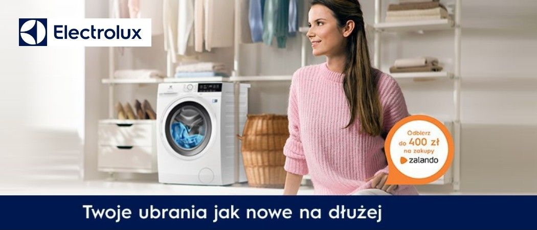 Promocja na pralki i suszarki Electrolux - do AGD karty upominkowe Zalando gratis!