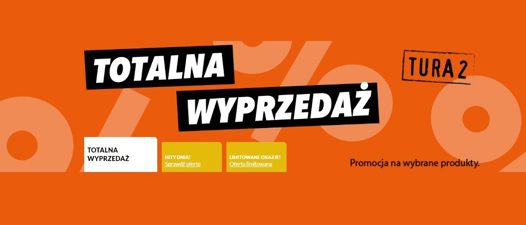 Promocja TOTALNA WYPRZEDAŻ w RTV EURO AGD - kup jeszcze taniej wybrane AGD!