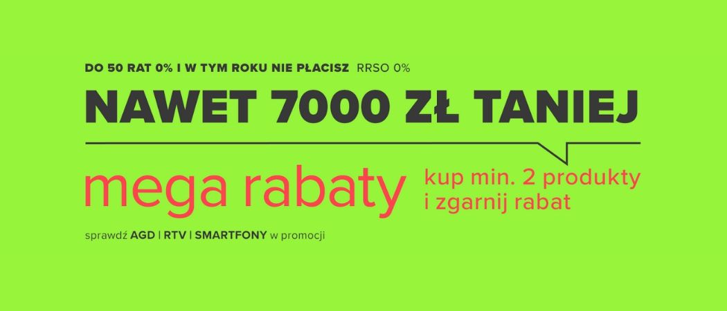 Promocja AGD w Neonet Promocja MEGA RABATY w Neonet - kup promocyjne AGD nawet do 7000 zł taniej! Promocja MEGA RABATY w Neonet - kup promocyjne AGD nawet do 7000 zł taniej!