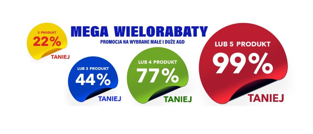 Promocja RTV EURO AGD na AGD - kup wybrane AGD i zyskaj nawet do 99% rabatu na jeden ze sprzęt&oacute;w!