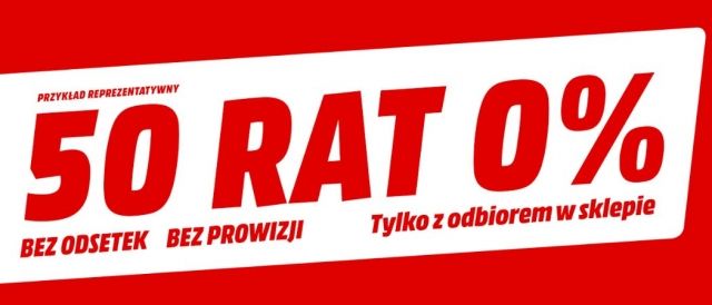 Promocja na darmowe raty w Media Markt!
