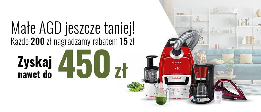 Promocja na małe AGD w Neo24 - kup wybrany sprzęt małego AGD i zyskaj nawet do 450 zł rabatu!