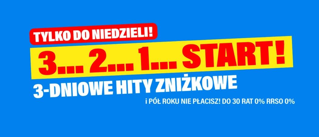 Promocja 3-DNIOWE HITY ZNIŻKOWE w RTV EURO AGD - kup jeszcze taniej wybrane AGD!