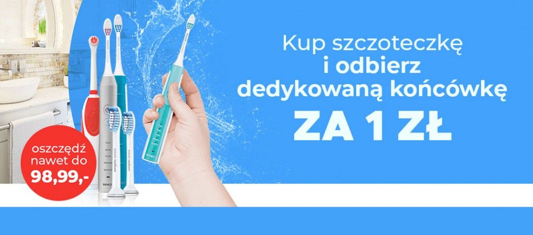 Promocja w Neo24 - kup szczoteczkę elektryczną i odbierz końc&oacute;wkę za 1 zł!