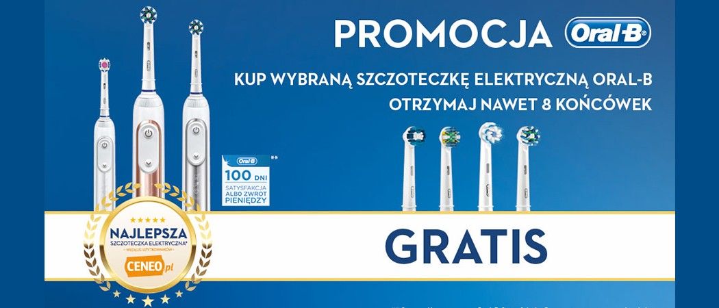 Promocja ORAL-B - kup szczoteczkę i zyskaj nawet 8 końc&oacute;wek gratis w Media Expert!
