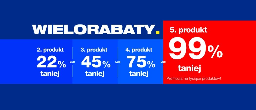 Promocja WIELORABATY w RTV EURO AGD - kup wybrane AGD i zyskaj rabat na jeden ze sprzęt&oacute;w!