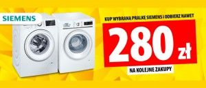 Promocja na pralki SIEMENS w Media Expert