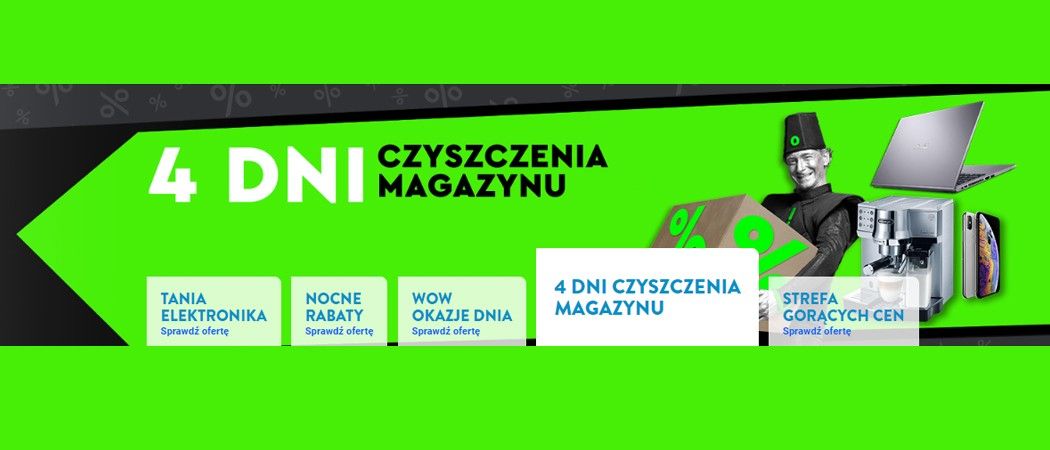Promocja 4 DNI CZYSZCZENIA MAGAZYNU w Ole Ole - kup jeszcze taniej promocyjne AGD!