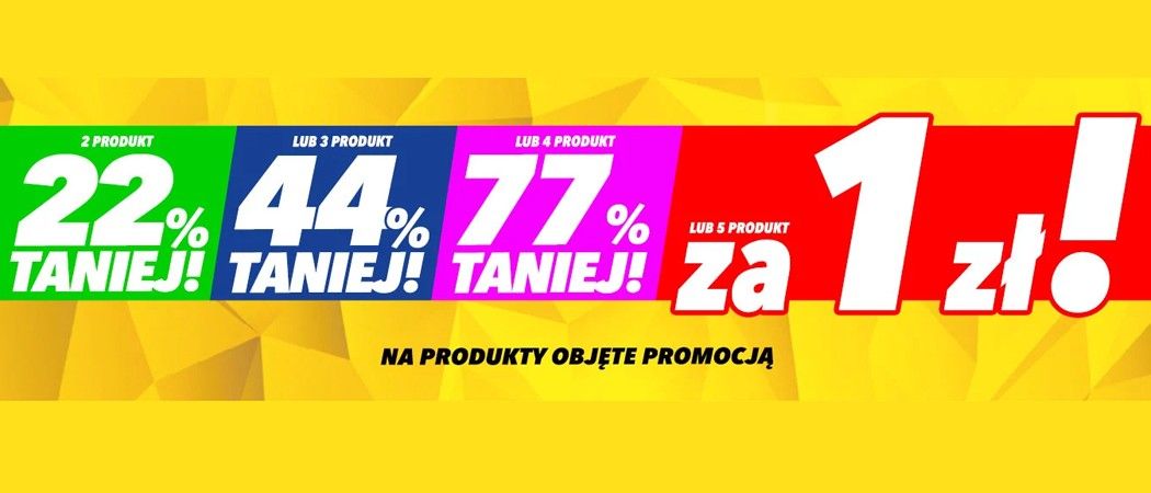 Promocja Media Expert - kup promocyjne AGD i zyskaj piąty produkt za 1 zł!