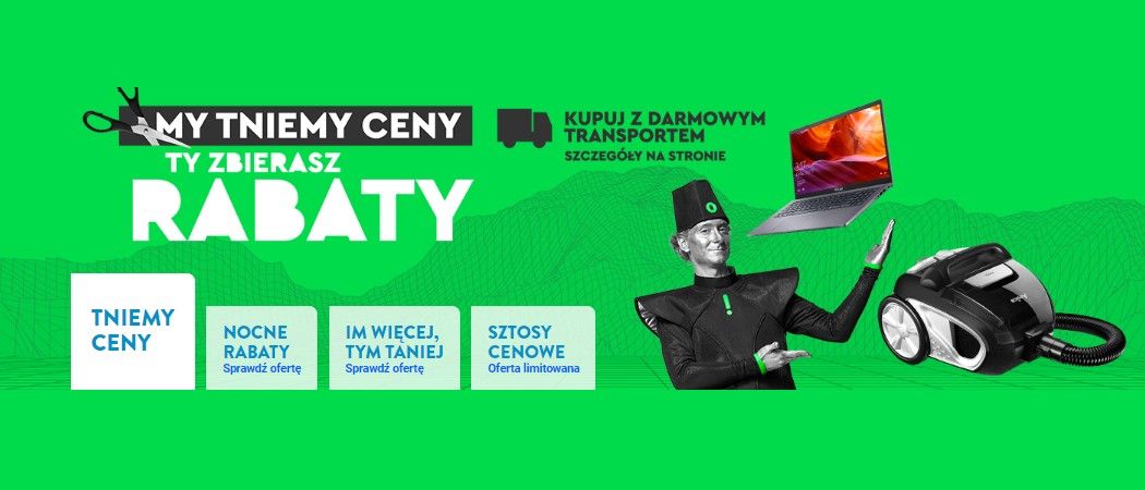 Promocja MY TNIEMY CENY, TY ZBIERASZ RABATY w Ole Ole - kup taniej wybrane AGD!