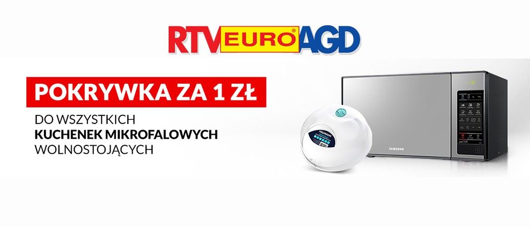 Promocja na kuchenki mikrofalowe w RTV EURO AGD- przykrywka w prezencie!