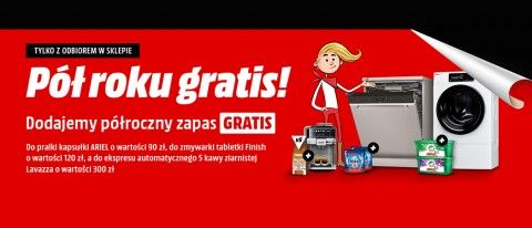 Promocja na pralki, zmywarki i ekspresy z prezentem w Media Markt