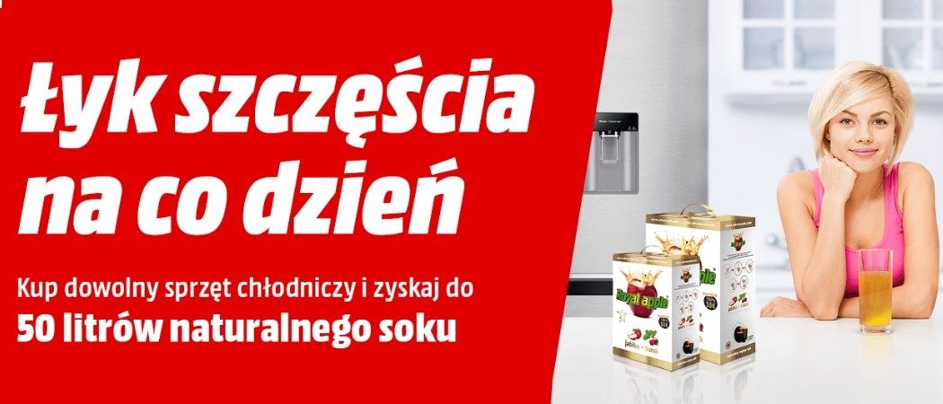 Sok gratis do lod&oacute;wki i zamrażarki w Media Markt!