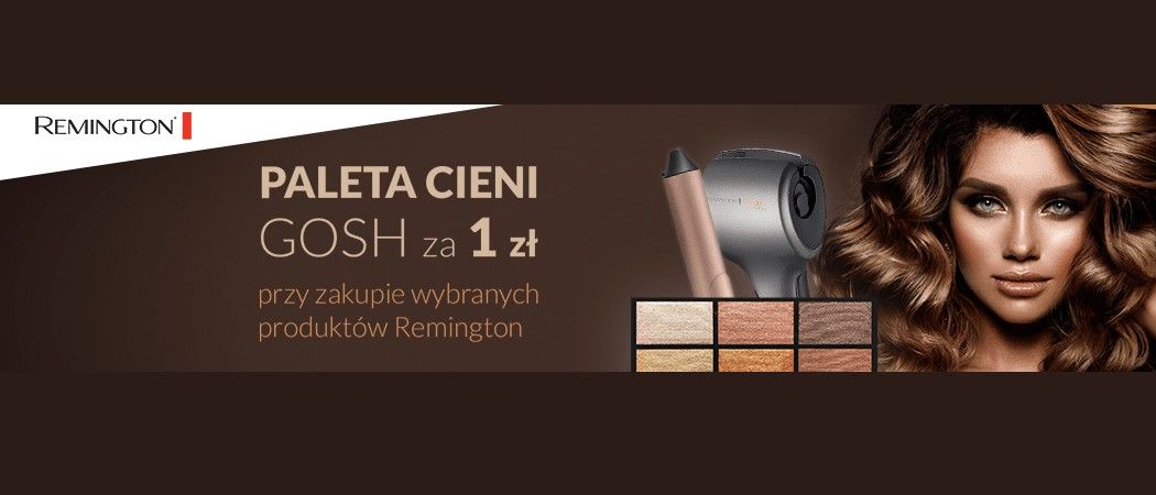 Promocja REMINGTON w RTV EURO AGD - kup promocyjny sprzęt REMINGTON i odbierz paletę cieni za 1 zł!