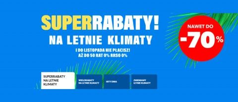 Promocja SUPER RABATY NA LETNIE KLIMATY w RTV EURO AGD