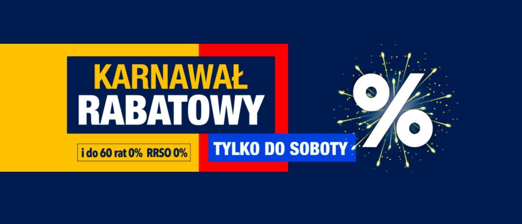 Promocja KARNAWAŁ RABATOWY w RTV EURO AGD - kup jeszcze taniej promocyjne AGD!