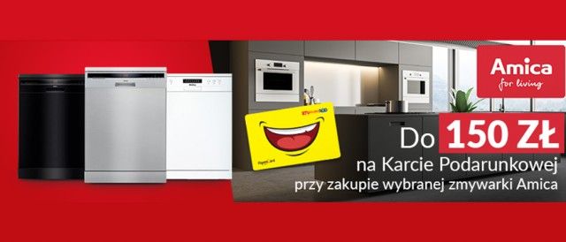 Promocja na zmywarki AMICA w RTV EURO AGD