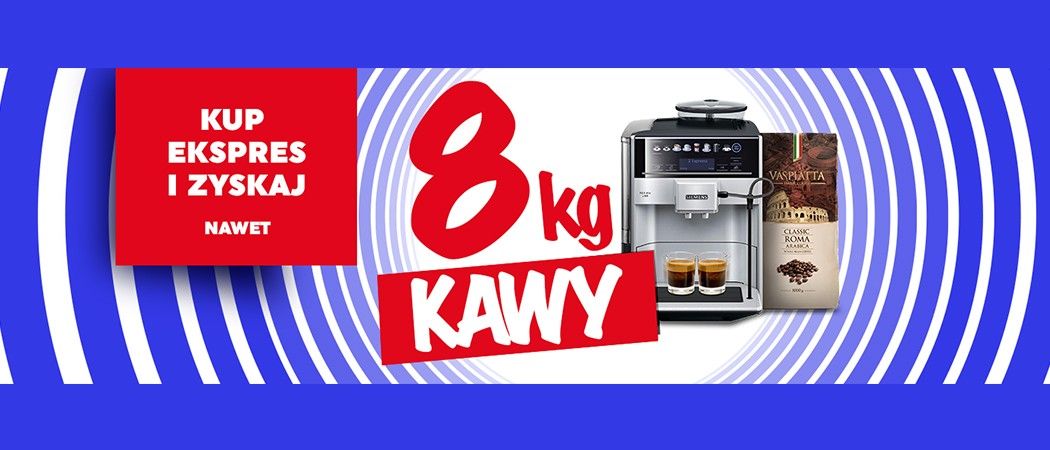 Kup promocyjny ekspres do kawy i odbierz nawet 8 kg kawy w promocji Neonet!