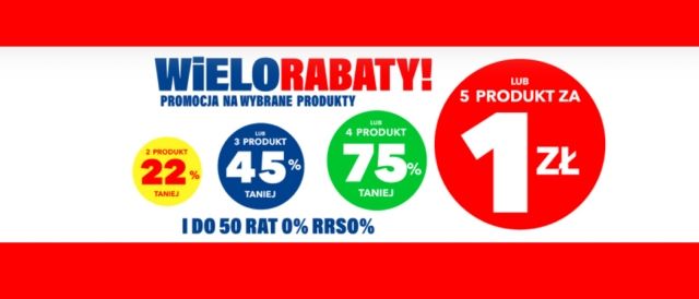 Promocja WIELORABATY w RTV EURO AGD