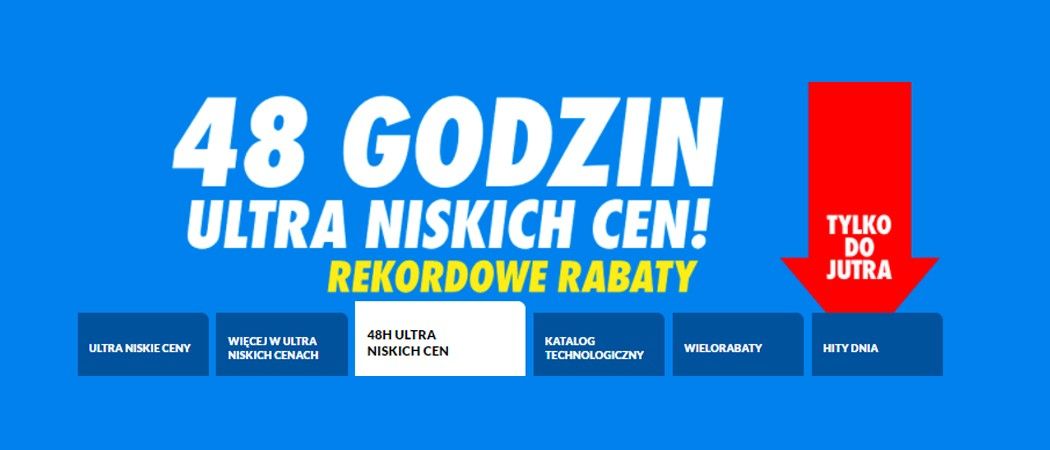 Promocja 48H NISKICH CEN w RTV EURO AGD - kup jeszcze taniej promocyjne AGD!