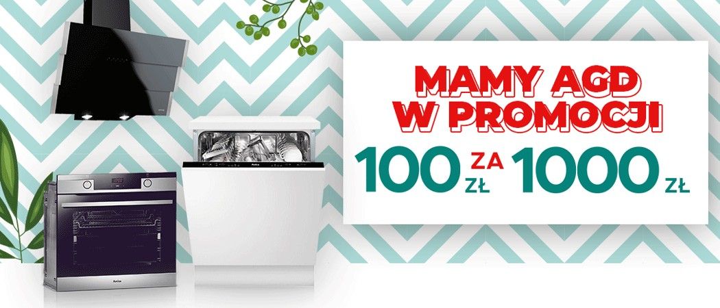 Promocja Neo24 na AGD - kup taniej wybrane AGD i zyskaj 100 zł rabatu za każde wydane 1000 zł!