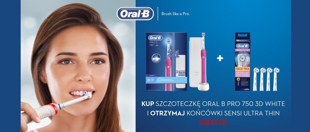 Promocja ORAL-B w Vobis - kup wybraną szczoteczkę elektryczną i odbierz końc&oacute;wki w prezencie!
