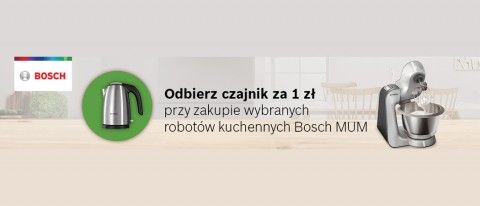 Promocja na roboty kuchenne BOSCH w RTV EURO AGD