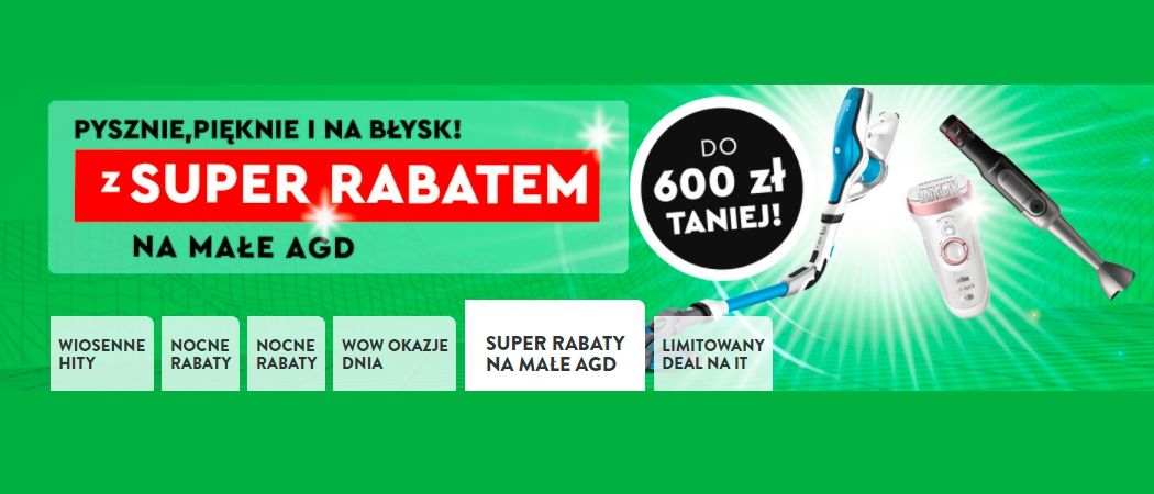 Promocja SUPER RABATY NA MAŁE AGD w Ole Ole - kup jeszcze taniej wybrane małe AGD!