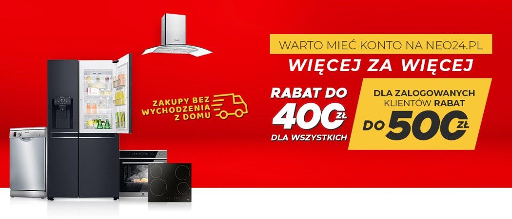 Promocja Neo24 na AGD - kup taniej wybrane AGD i AGD do zabudowy!