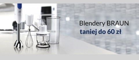 Promocja na blendery BRAUN w Media Markt