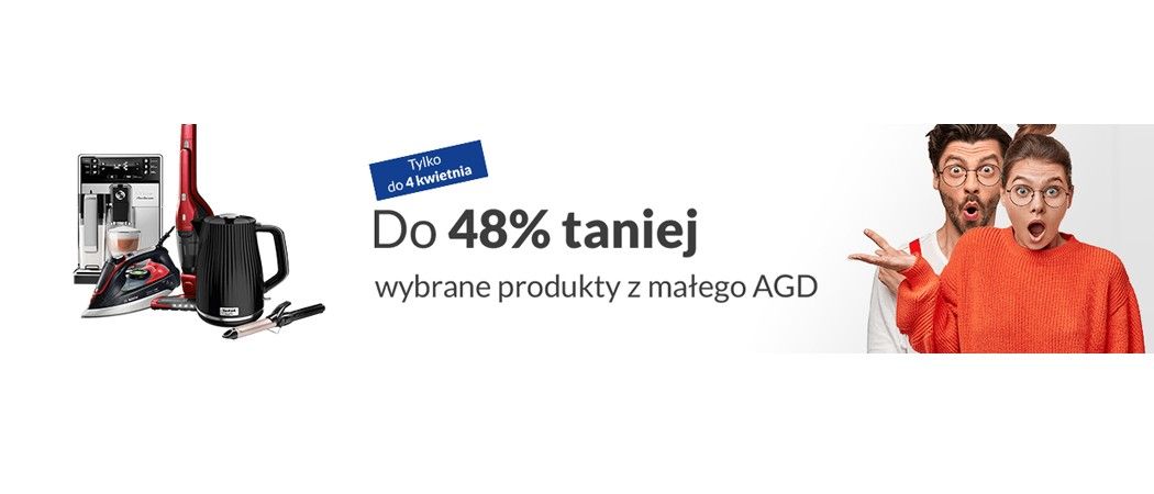 Wybrane produkty małego AGD nawet do 48% taniej w promocji RTV EURO AGD!