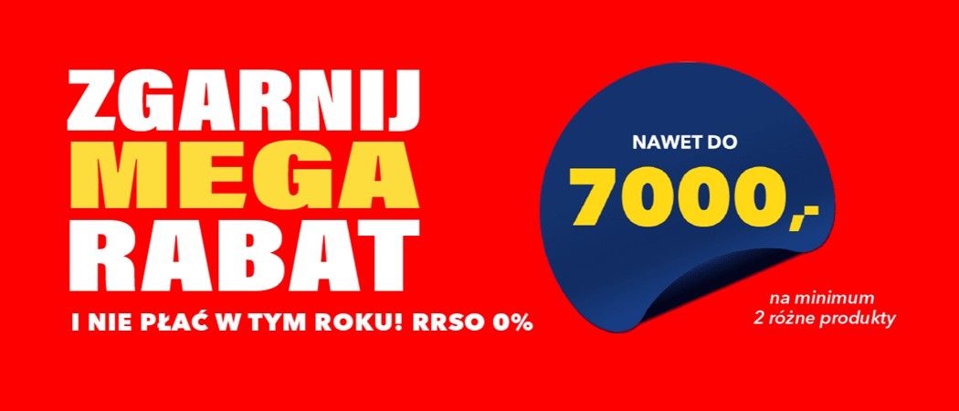 Promocja ZGARNIJ MEGA RABAT w RTV EURO AGD - kup jeszcze taniej promocyjne AGD!