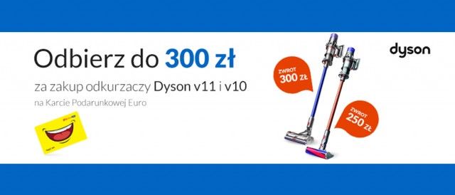 Promocja na odkurzacze DYSON w RTV EURO AGD