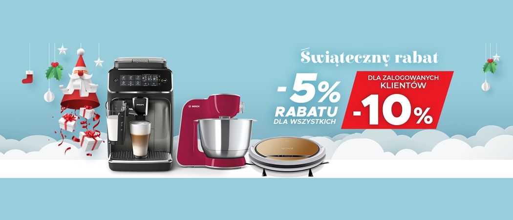 Promocja ŚWIĄTECZNY RABAT w Neo24 - kup jeszcze taniej promocyjne małe AGD!