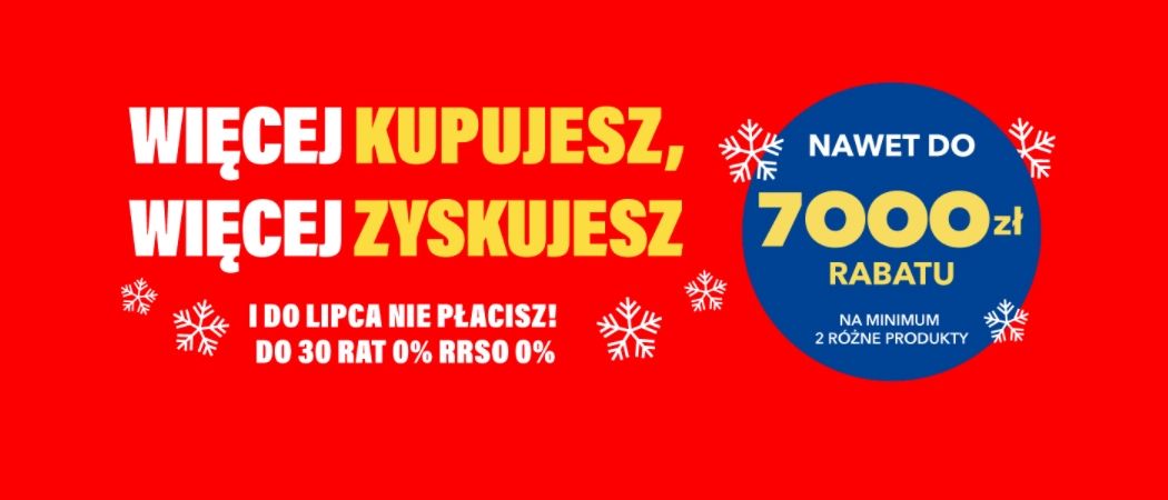 Promocja WIĘCEJ KUPUJESZ, WIĘCEJ ZYSKUJESZ w RTV EURO AGD - kup taniej wybrane małe AGD!